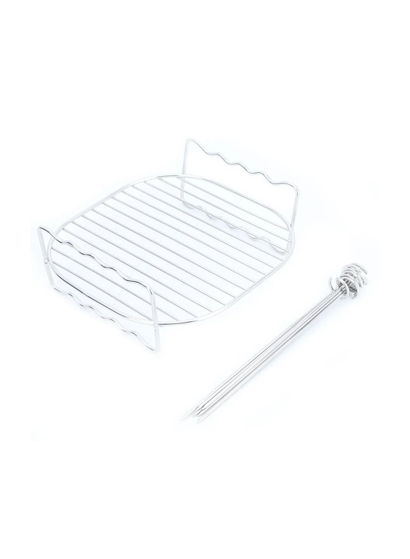 اديسون قلاية هوائية استيل إديسون، 1550-1850 واط، 5.5 لتر، 16 وظيفة، شاشة ديجيتال، KZD55-170F - فضي اسود - Image 5